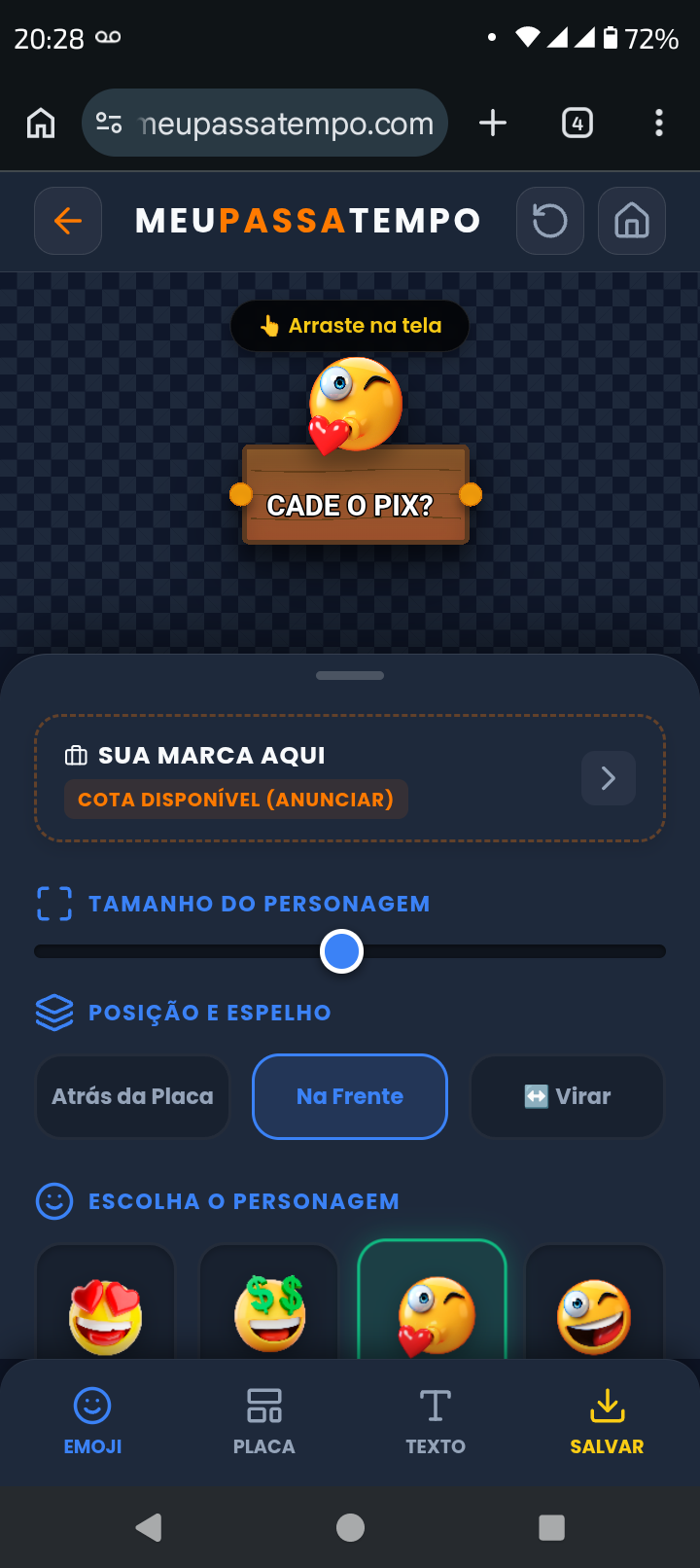 Plaquinhas Emojis